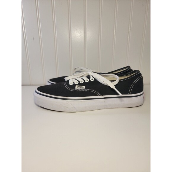 Vans Authentic Classic Unisex Canvas Shoes Mens 7.5 Womens 9 US Black White main image 8
